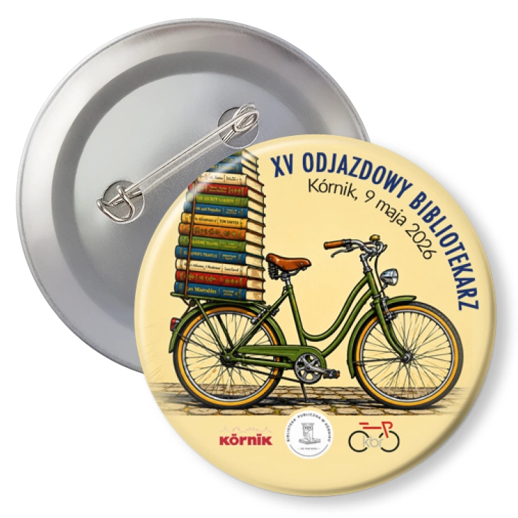 przypinka agrafka Odjazdowy Bibliotekarz 2026
