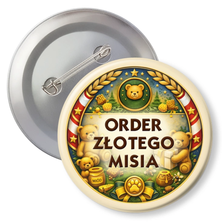 przypinkaOrder Złotego Misia