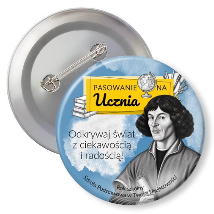 przypinkaPasowanie na Ucznia Mikołaj Kopernik
