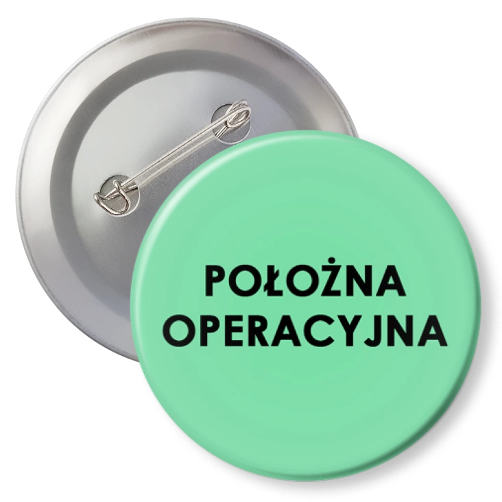 przypinka z agrafką Położna operacyjna