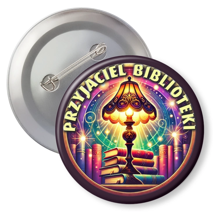 przypinkaPrzyjaciel biblioteki lampa
