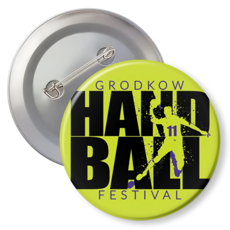 przypinka z agrafką 11 Grodków Handball Festival