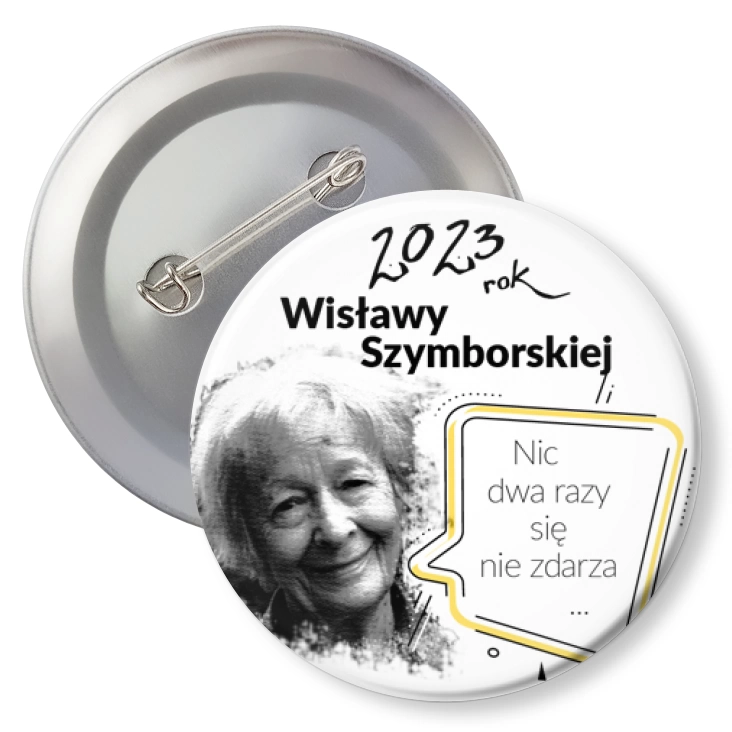 przypinka2023 Rok Wisławy Szymborskiej