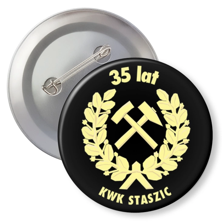 przypinka agrafka 35 lat KWK Staszic