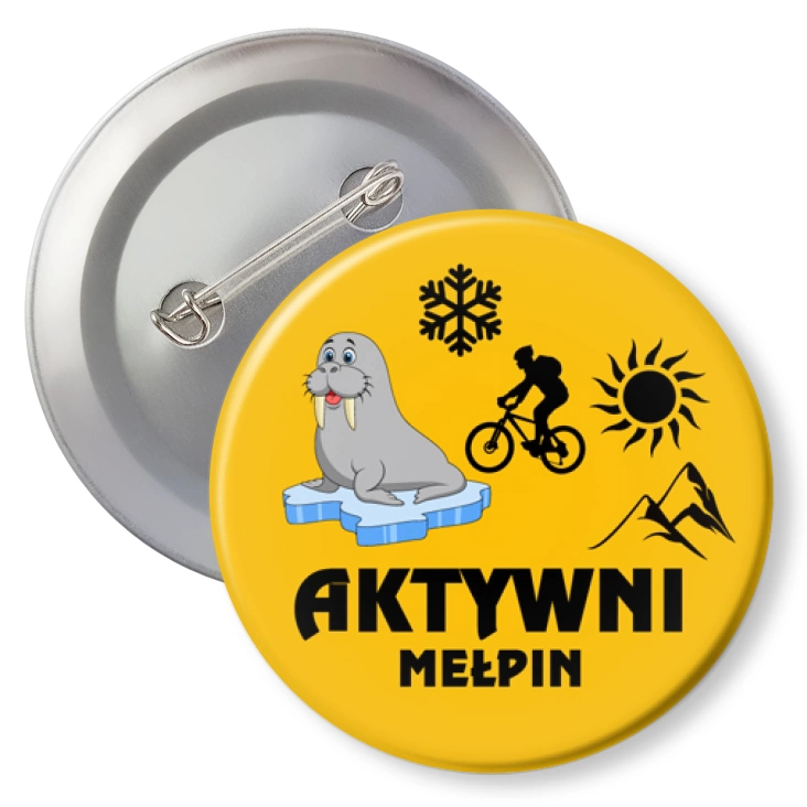 przypinka agrafka Aktywni Mełpin