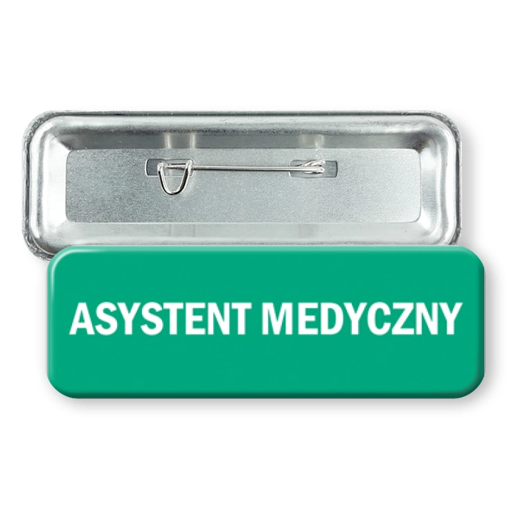 przypinka prostokąt Asystent medyczny