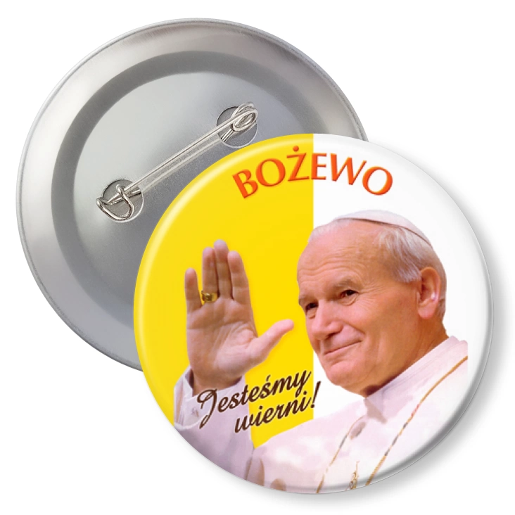 przypinka z agrafką Bożewo Jesteśmy wierni