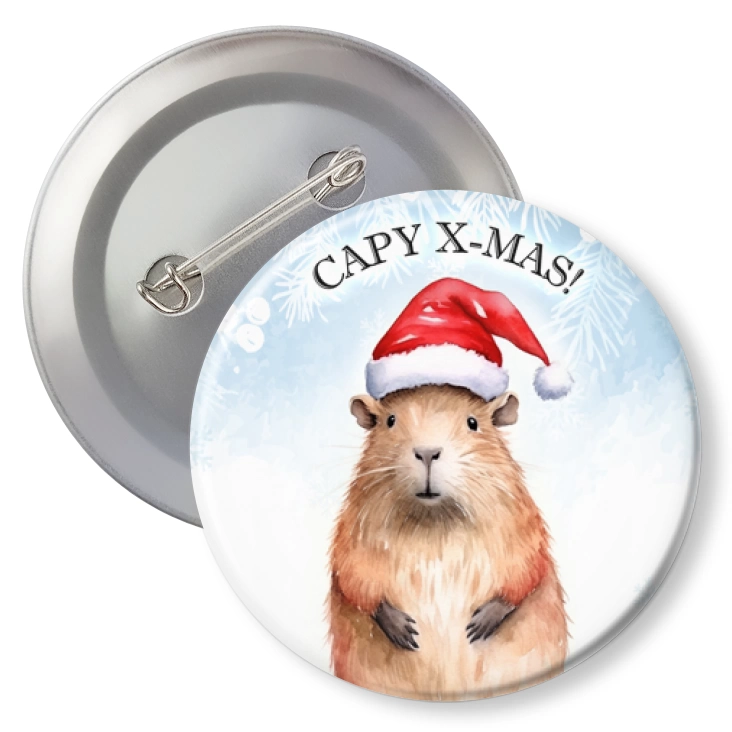 przypinkaCapy x-mas