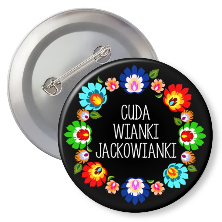 przypinka z agrafką Cuda wianki Jackowianki