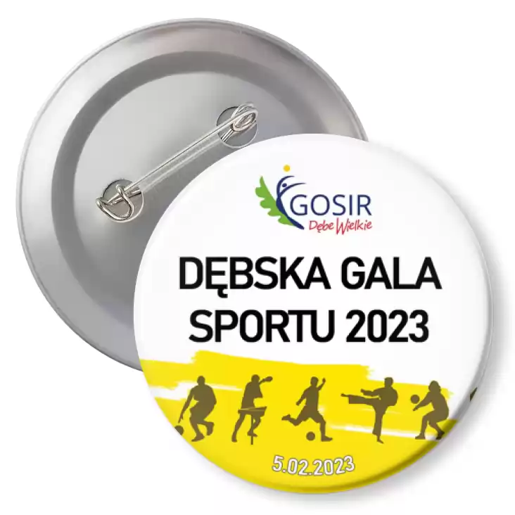 przypinka z agrafką Dębska Gala Sportu 2023