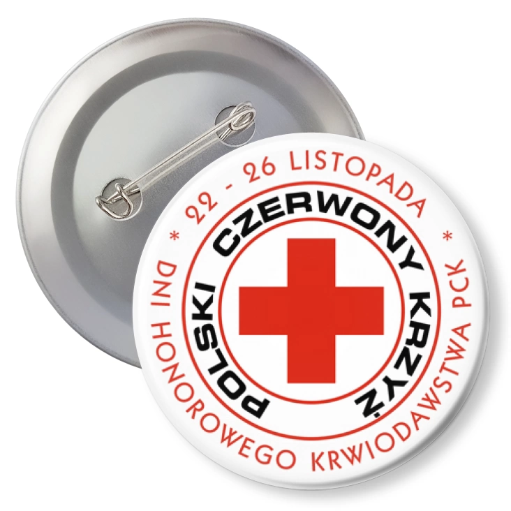 przypinka agrafka Dni Honorowego Krwiodawstwa