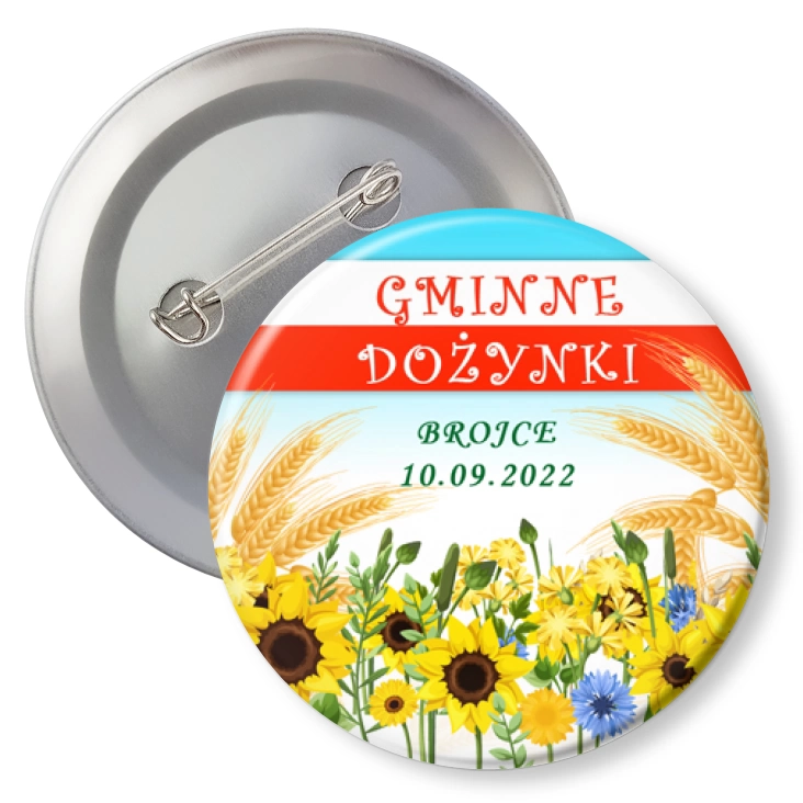 przypinka agrafka Dożynki Brojce