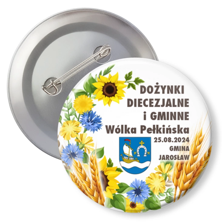 przypinka z agrafką Dożynki diecezjalne Wólka Pełkińska 2024