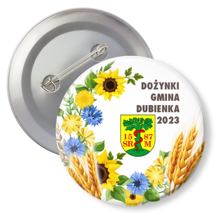 przypinka agrafka Dożynki Gmina Dubienka 2023