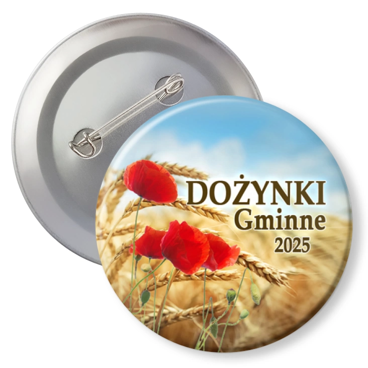 przypinka z agrafką Dożynki gminne