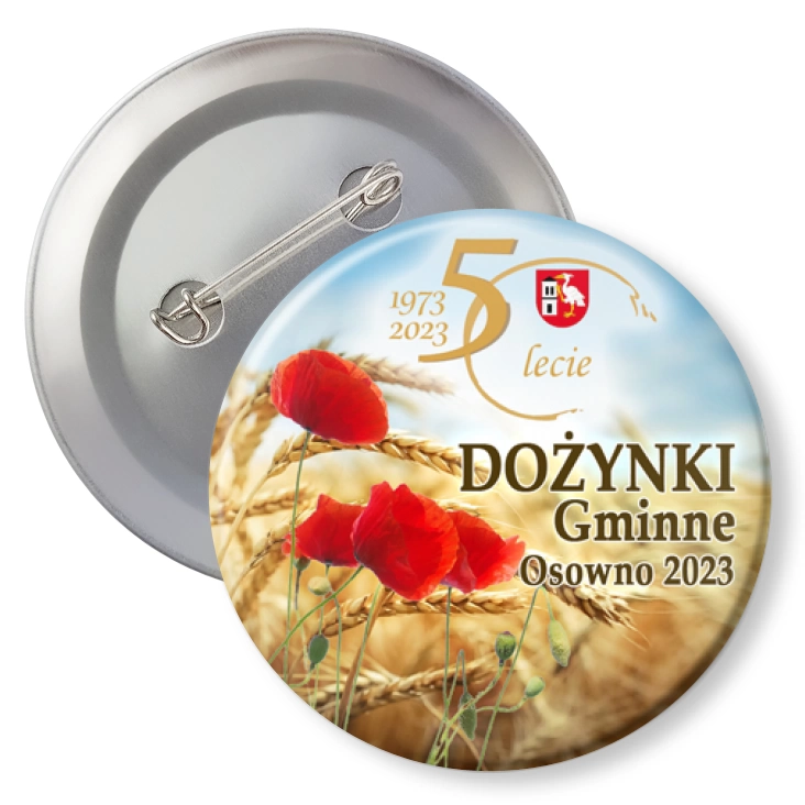 przypinka z agrafką Dożynki Gminne Borki
