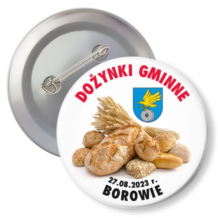 przypinka z agrafką Dożynki Gminne Borowie