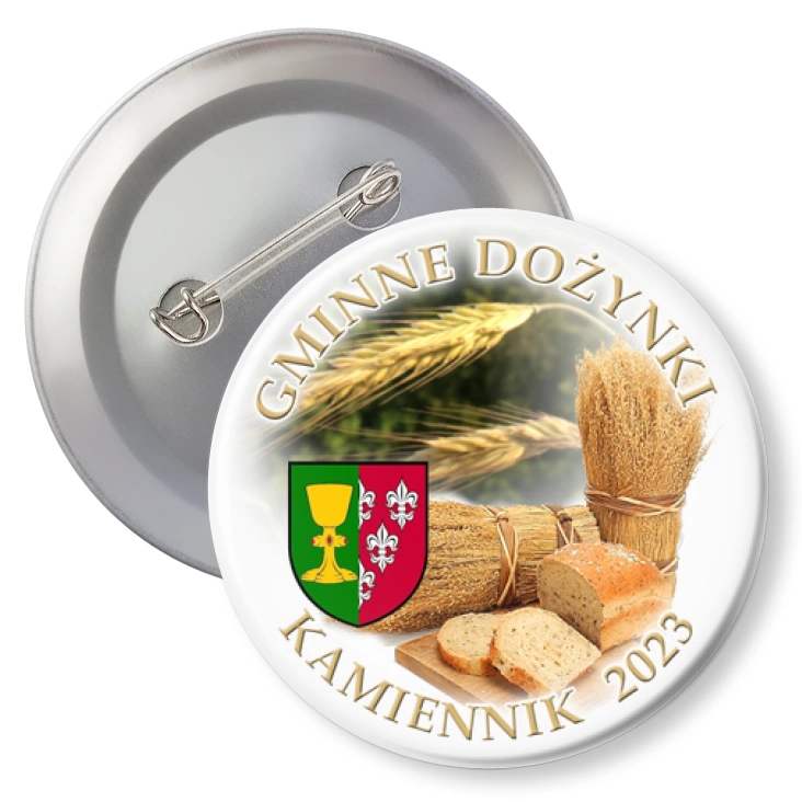 przypinka agrafka Dożynki Gminne Kamiennik