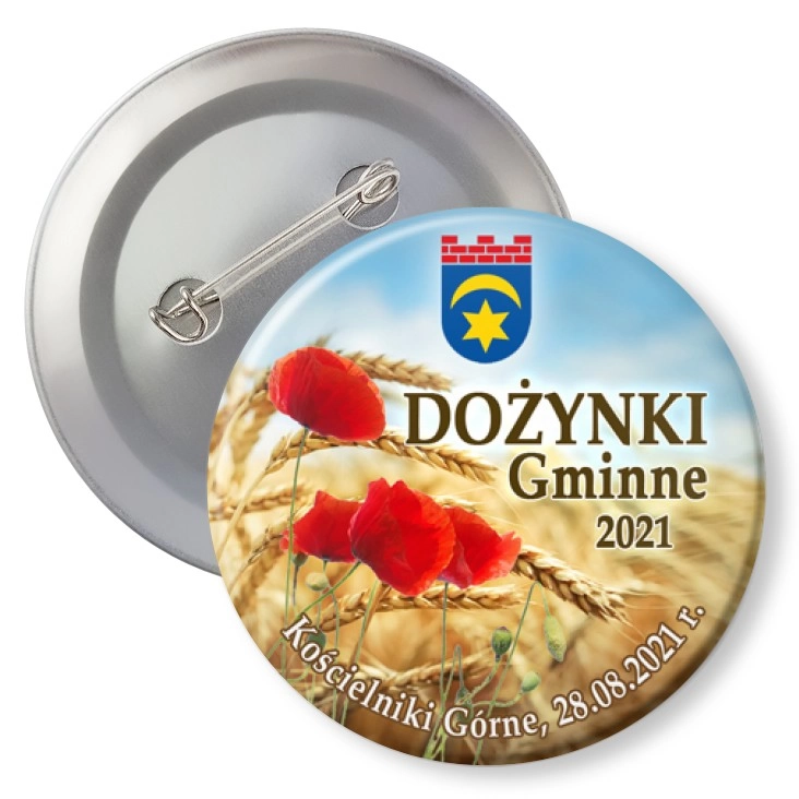 przypinka z agrafką Dożynki Gminne - Kościelniki Górne