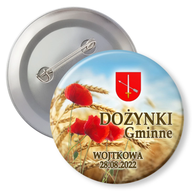 przypinka agrafka Dożynki Gminne Wojtkowa