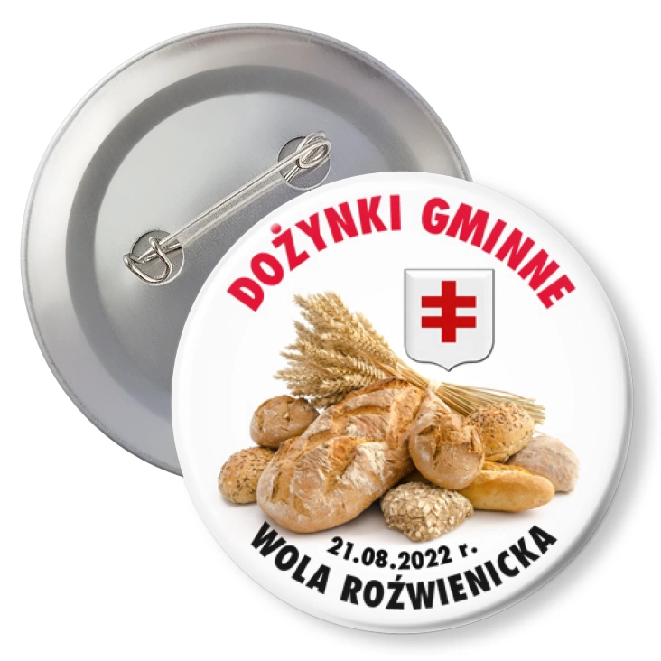 przypinka agrafka Dożynki Gminne Wola Roźwienicka 2022