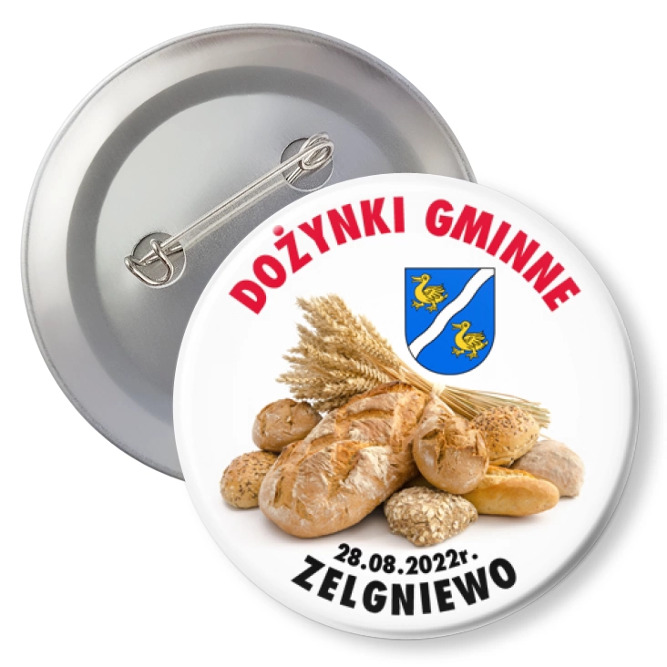 przypinka agrafka Dożynki Gminne Zelgniewo