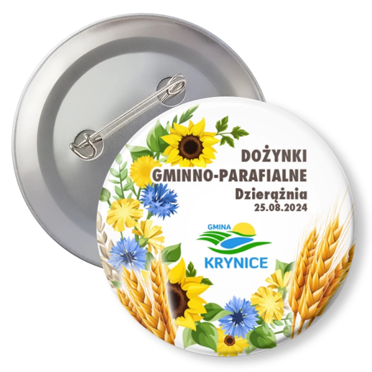 przypinka z agrafką Dożynki Gminno-Parafialne Dzierążnia