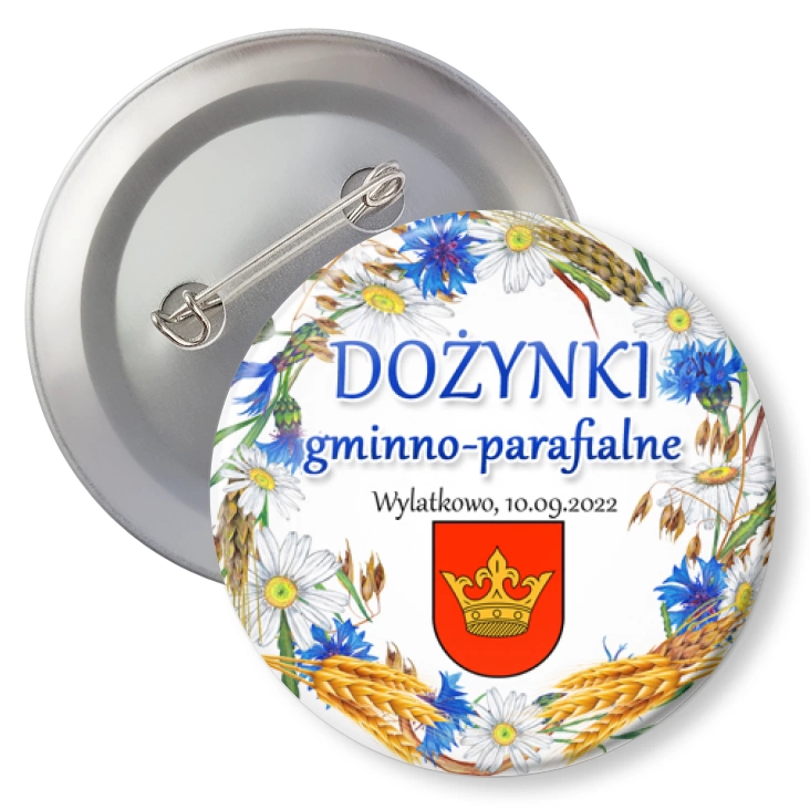 przypinka agrafka Dożynki gminno-parafialne Wylatkowo 2022