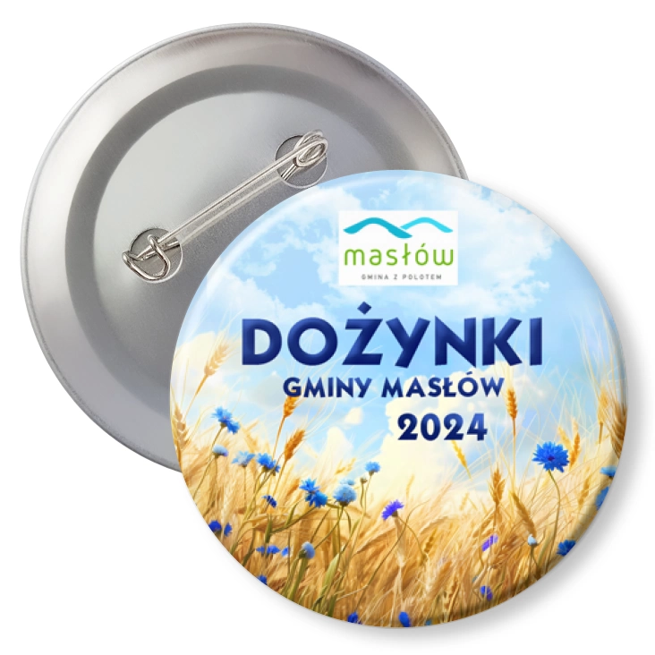 przypinka z agrafką Dożynki Gminy Masłów 2024