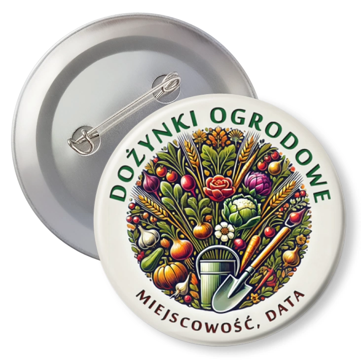 przypinka agrafka Dożynki Ogrodowe