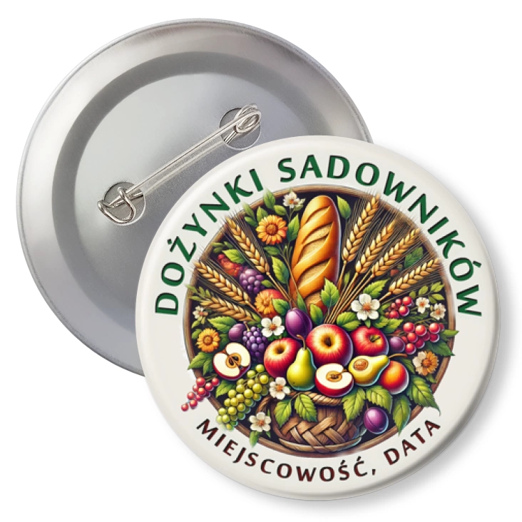 przypinka agrafka Dożynki Sadowników
