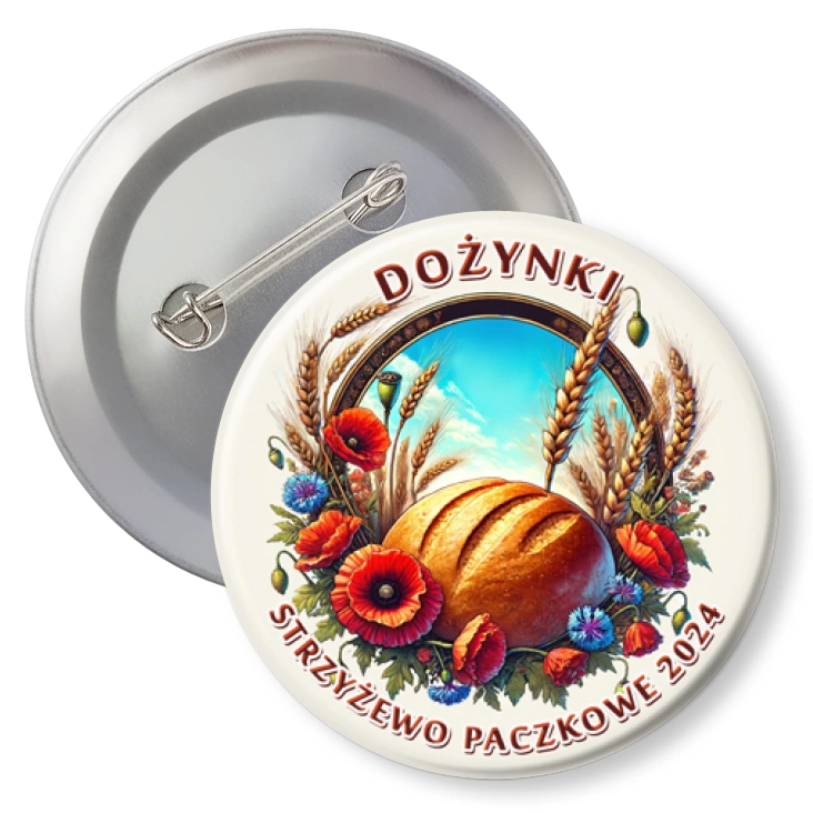 przypinka z agrafką Dożynki Strzyżewo Paczkowe 2024