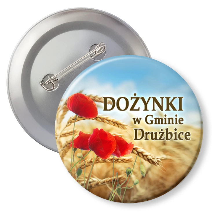 przypinka agrafka Dożynki w Gminie Drużbice