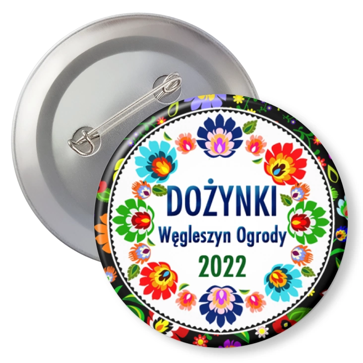 przypinka z agrafką Dożynki wiejsko-gminne Węgleszyn Ogrody