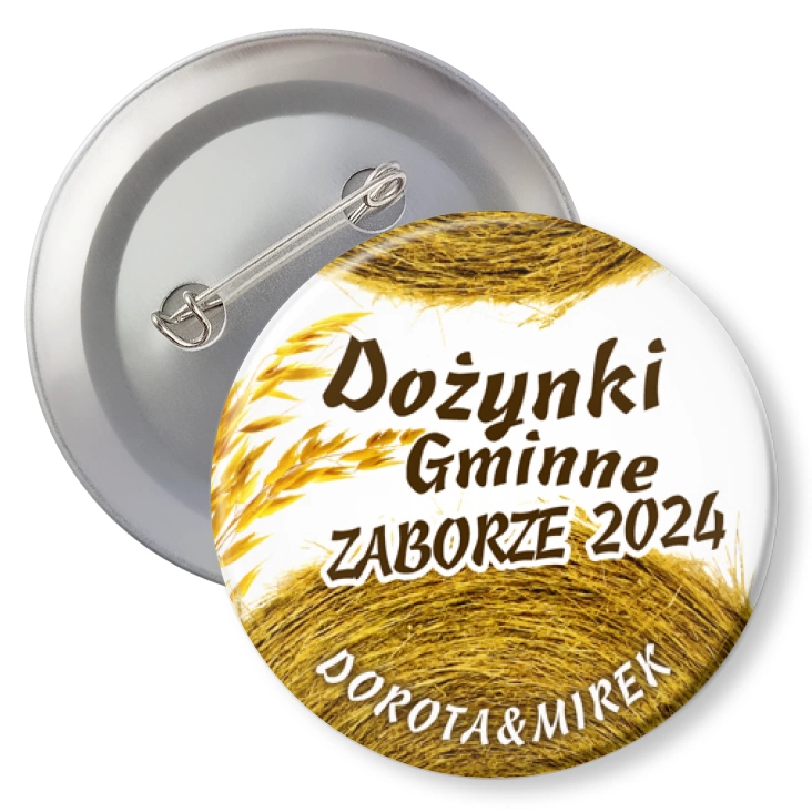 przypinka z agrafką Dożynki Zaborze 2024