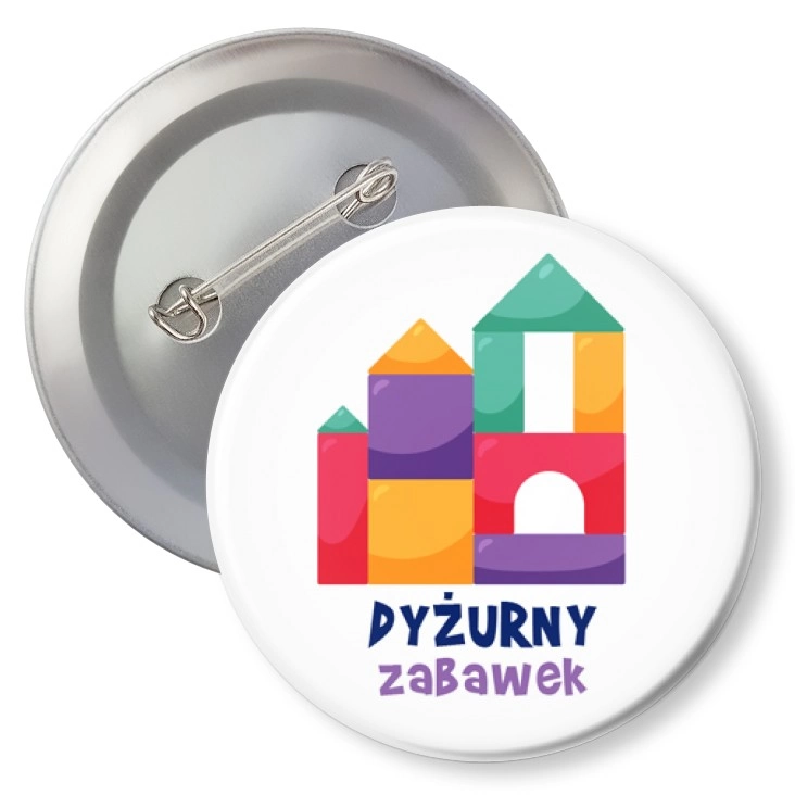 przypinka z agrafką Dyżurny zabawek