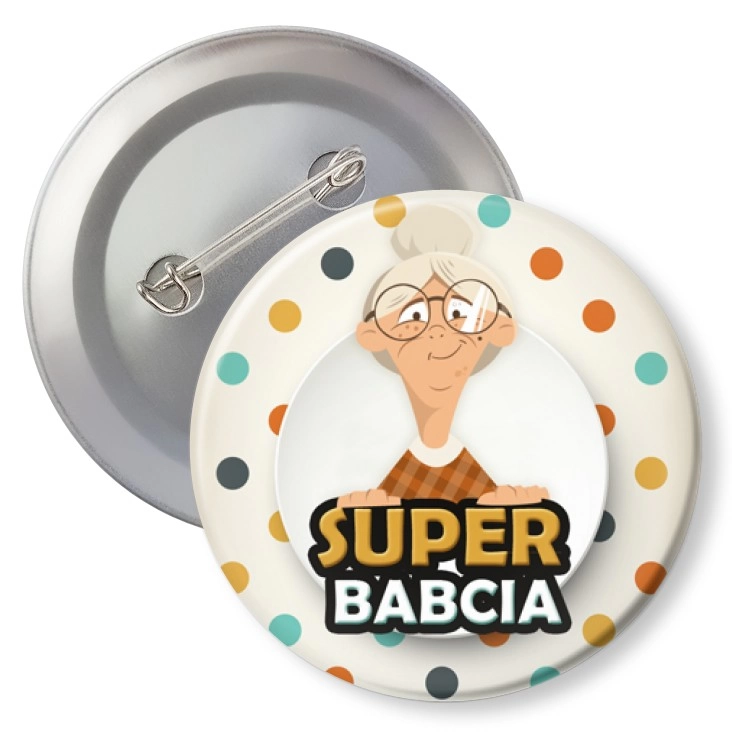 przypinkaDzień Babci - Super Babcia w okularach