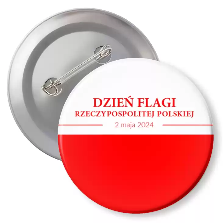 przypinka z agrafką Dzień Flagi Rzeczypospolitej Polskiej flaga