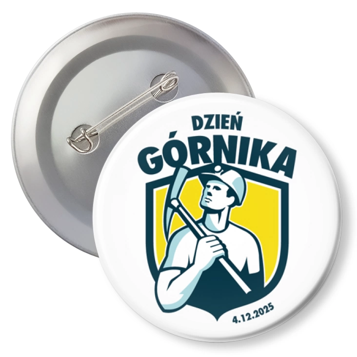 przypinka z agrafką Dzień Górnika