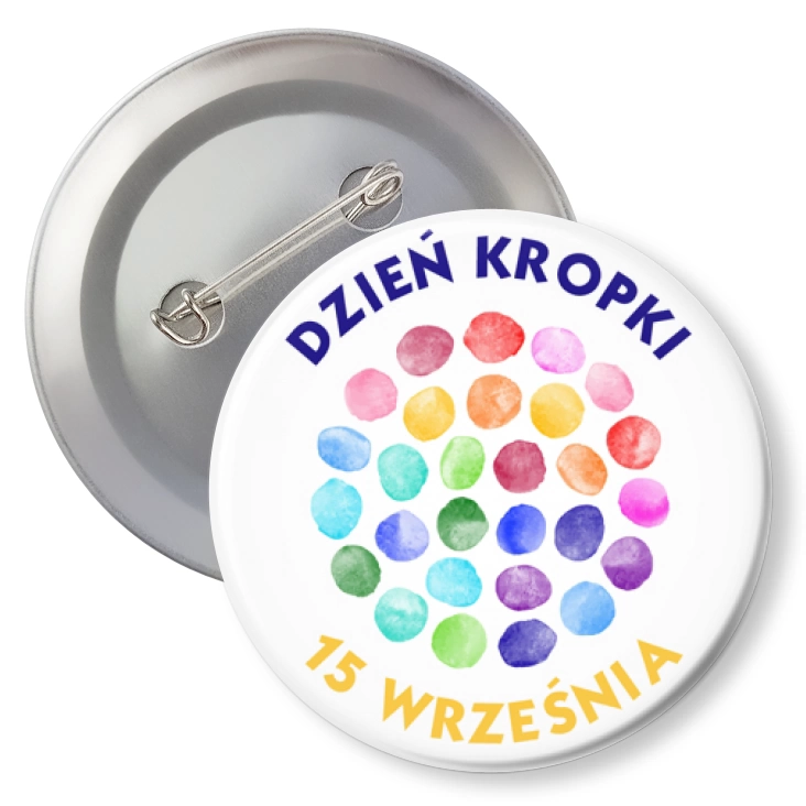 przypinkaDzień kropki kolorowe kropki