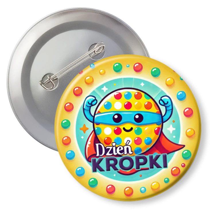 przypinkaDzień Kropki Kropka superbohaterka