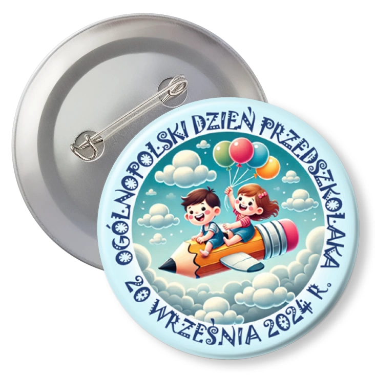 przypinkaDzień Przedszkolaka samolot-kredka