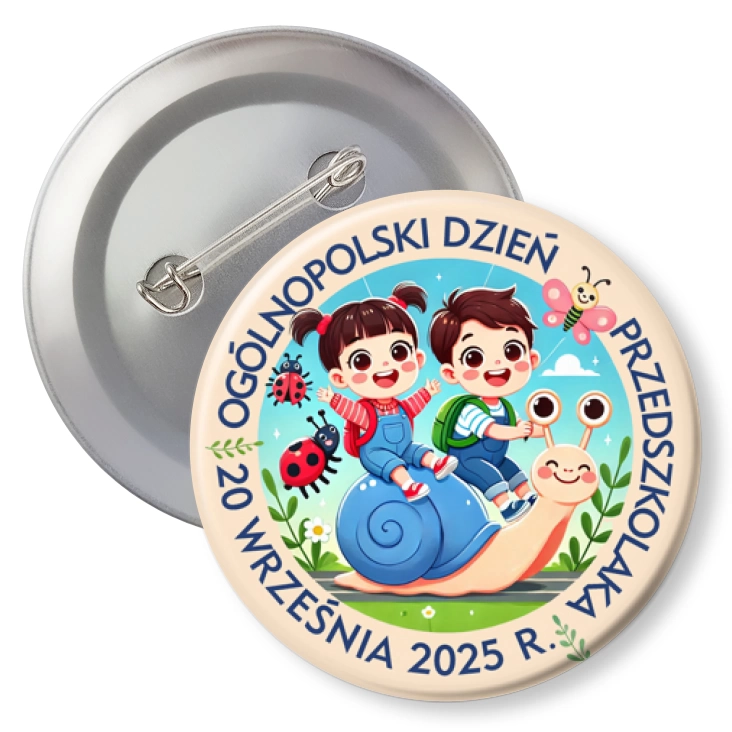 przypinkaDzień Przedszkolaka ze ślimakiem