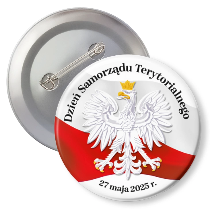 przypinkaDzień Samorządu Terytorialnego z flagą