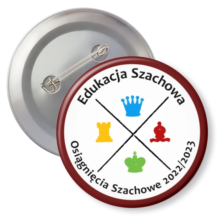 przypinka agrafka Edukacja Szachowa Osiągnięcia Szachowe