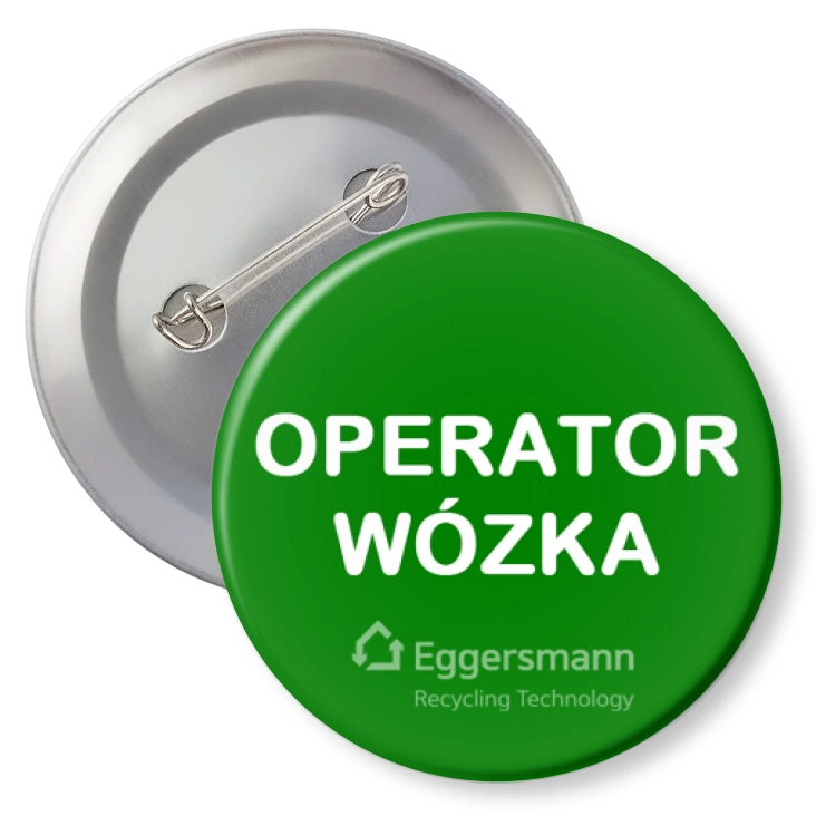 przypinka z agrafką Eggersmann Operator wózka