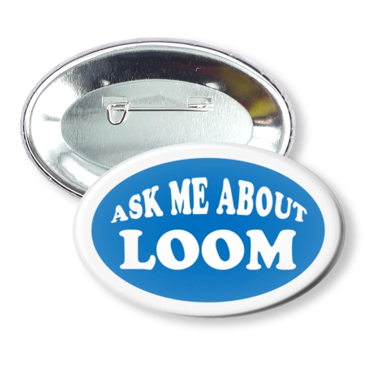 przypinka elipsa agrafka Loom