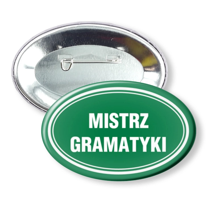 przypinka z agrafką Mistrz gramatyki