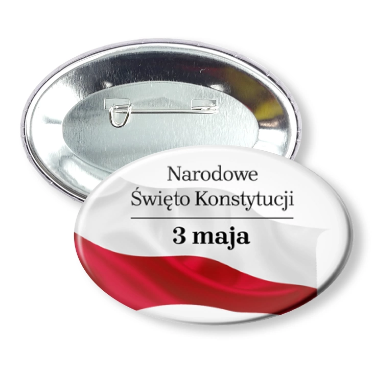 przypinka elipsaNarodowe Święto Konstytucji Falująca Flaga