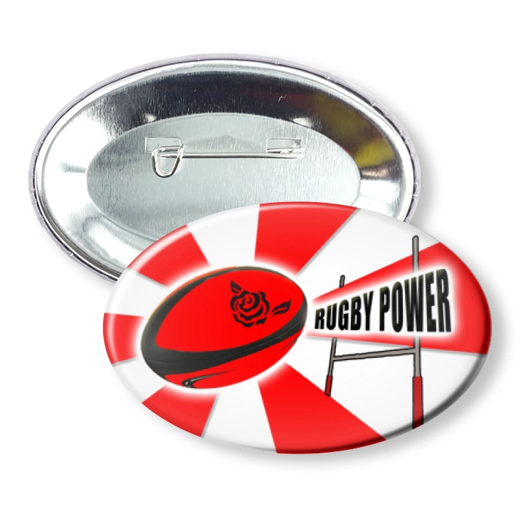 przypinka elipsa agrafka Rugby Power